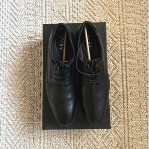 DKNY Leonard Oxford Men Black Calf Leather Dress Shoes US 10 DG385207